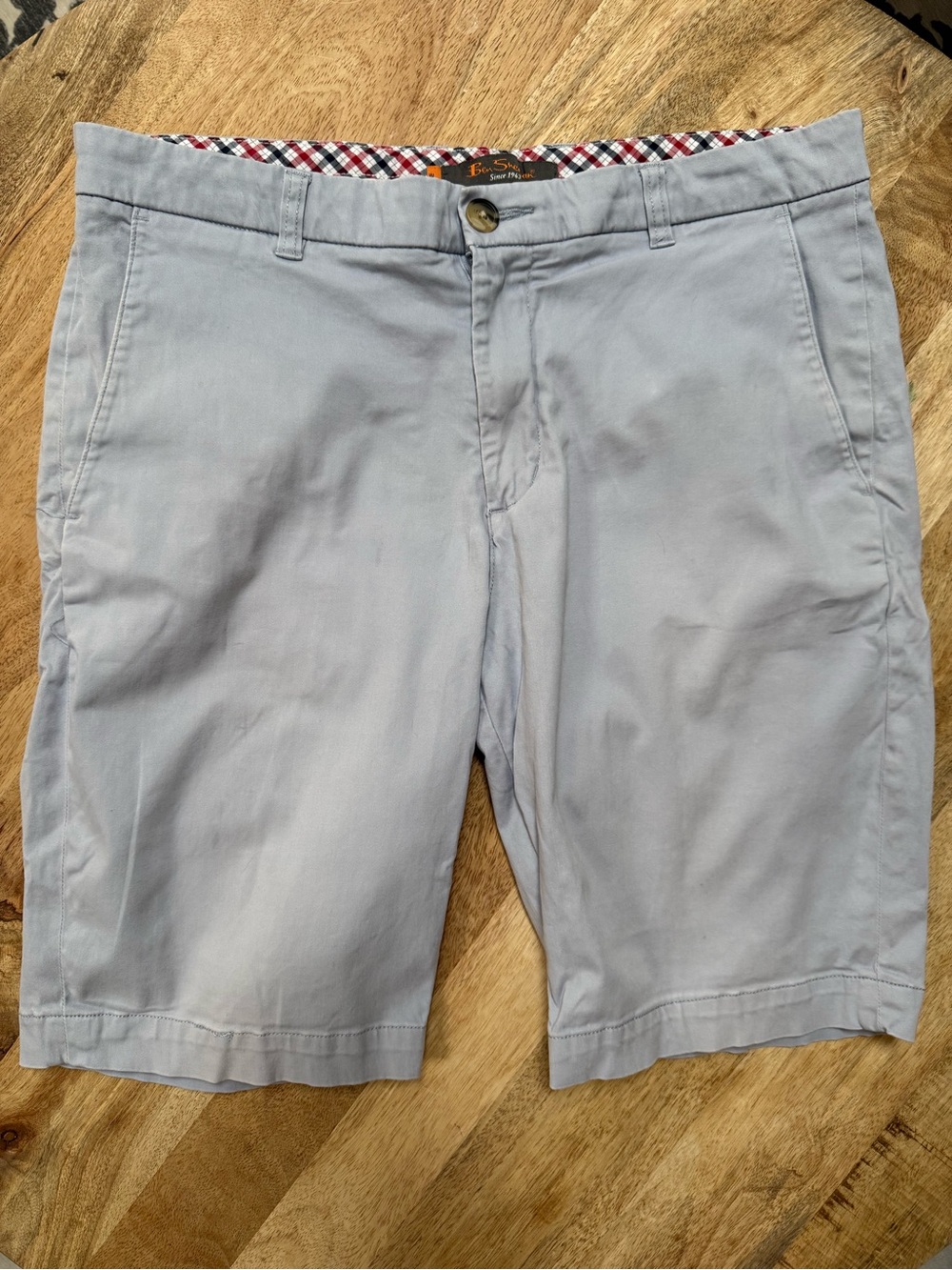 Ben Sherman Light Gray Men’s Flat Front Shorts